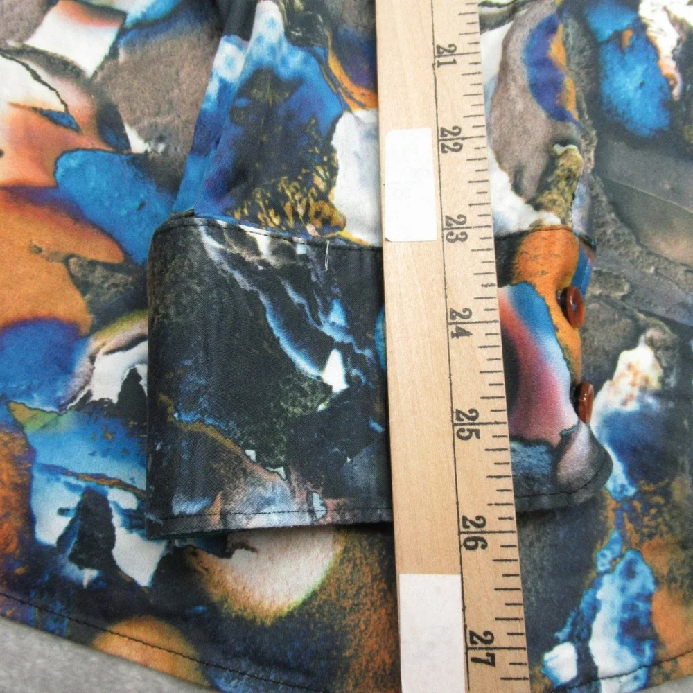 Robert Graham Shirt Mens XL Blue Abstract Classic Flip Cuff Button Down VTG Rare - Picture 16 of 16
